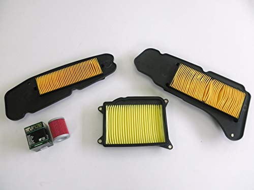 Kit de 3 filtros de aire + filtro de aceite Yamaha Mayty 400 X-Max XMAX 400