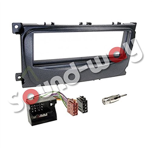 Kit de Montaje Marco para Radio Adaptador autorradio 1 DIN Ford Mondeo/Focus/S-MAX/Galaxy