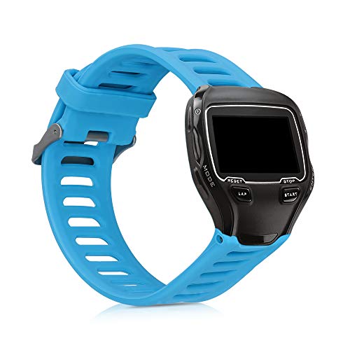 kwmobile Pulsera Compatible con Garmin Forerunner 910XT - Brazalete de Silicona en Azul sin Fitness Tracker