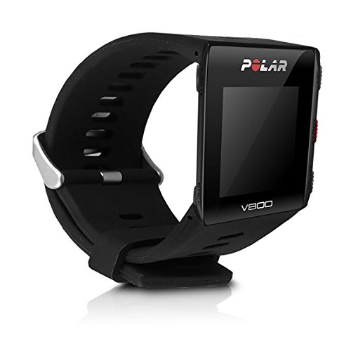 kwmobile Pulsera Compatible con Polar V800 - Brazalete de Silicona en Negro sin Fitness Tracker