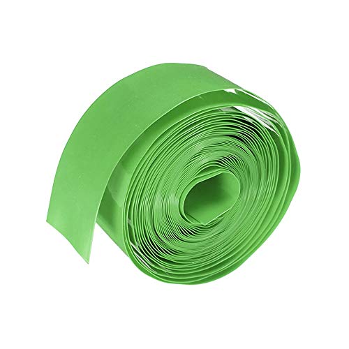 Landa tianrui 5M Plana de 29,5 mm 18,5 mm de PVC termorretráctiles por 18650 18500 batería (Color : Green)