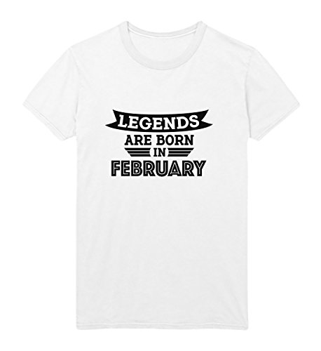 Leyendas son nacidos en febrero - Camiseta para hombre con texto en inglés "Leyendas"