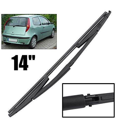 LICCC Limpiador 14"Hoja de limpiaparabrisas Trasera para Fiat Punto 188 1999-2010 Windshield Windscreen Window