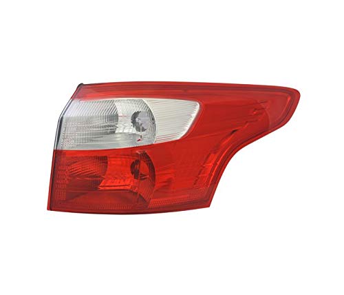 Luz trasera derecha compatible con Ford Focus MK3 Turnier 2011 2012 2013 2014 Estate VT828P luz trasera derecha lado lado del pasajero rojo blanco