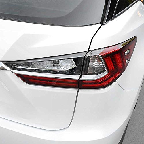 LYSHUI ABS Cromado luz Trasera lámpara Trasera Cubierta de Cejas Ajuste de luz Trasera Debajo del párpado decoración Estilo de Coche, Apto para Lexus RX 2016 2017 2018