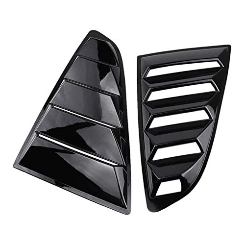 MKOIJN Splitter de alerón de Carro Panel De Sintonización Coche Cubierta Ventilación Aire Lateral Lumbreras Ventana del Cuarto Trasero Alerones para Ford Mustang 2015-2020 Rejillas Lateral Trasera