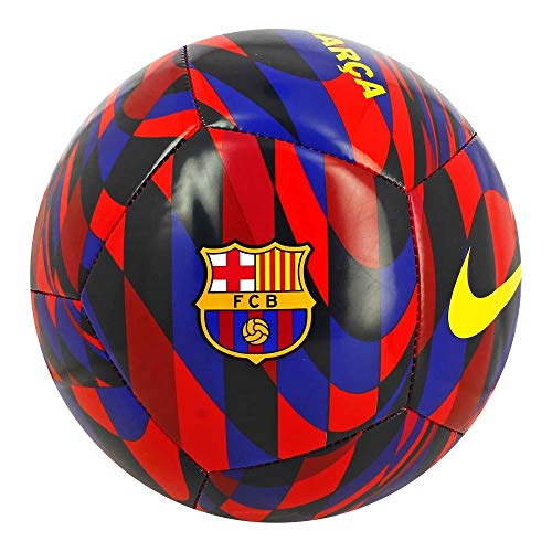 NIKE FC Barcelona Temporada 2020/21-FCB NK PTCH-FA20CQ7883-620 Balón de Fútbol, Unisex, Noble Red/Loyal Blue/(Varsity Maize), 5