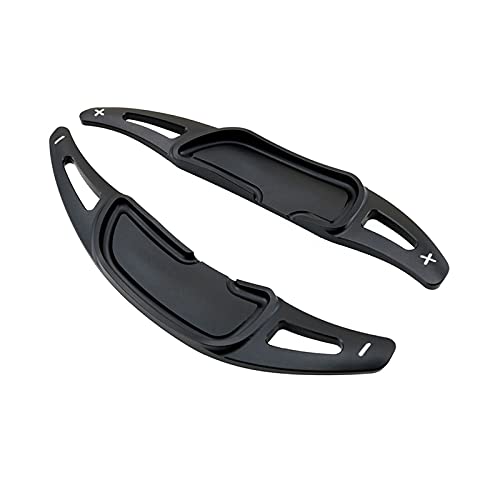 Paddle del volante del coche Set / 2 Uds 3 Colores Extensión De Paleta De Cambio De Volante Para Mer-cedes B-enz AMG A45 C63 E63 SL 63GLS63 GLA45 (Color : Negro)