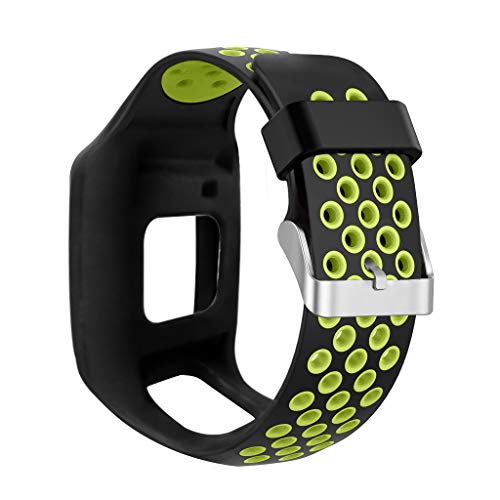 Qiulip - Correa de Silicona para Reloj Tomtom 1 Multi-Sport GPS HRM CSS Am Cardio Runner Watch Accessories