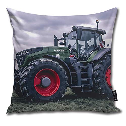 QMS CONTRACTING LIMITED Fendt 1050 Funda de cojín borla decorativa pelo corto Dekokissen con Reißverschluss sofá dormitorio coche 18 x 18 pulgadas 45 x 45 cm