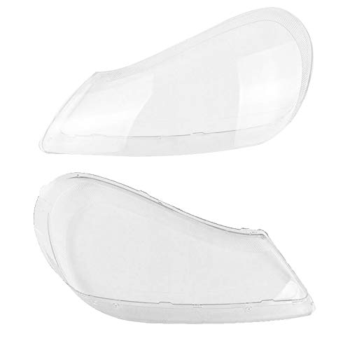 QWERQF Par de Carcasa de Pantalla Transparente para Faros Delanteros de Coche (Izquierda + Derecha),para Porsche Cayenne 2008-2010 Izquierda y Derecha