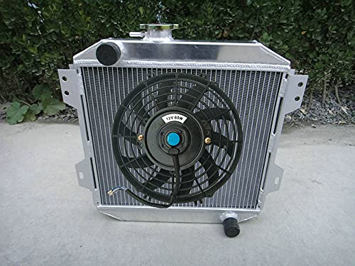Radiador de aluminio + ventilador para F-ord Escort 1600/2000 Capri MK2/MK3 GECP Cortina OHV 1.3/1.6/2.0L gasolina 1970-1988