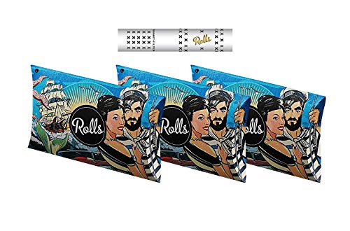 Rolls Smart Filter Tips-150 unidades (7 mm Medium) Pack ahorro 3 x VIP-50 Pack (azul) filtro roscado con sistema de refrigeración, rolls69 especial preenrollado para rolling Papers, 150