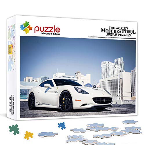 Rompecabezas de 1000 piezas para adultos, niños, Ferrari California Supercar, juego de rompecabezas para adultos, desafiante, el mejor regalo para adultos, niños, decoración del hogar, 75 x 50 cm