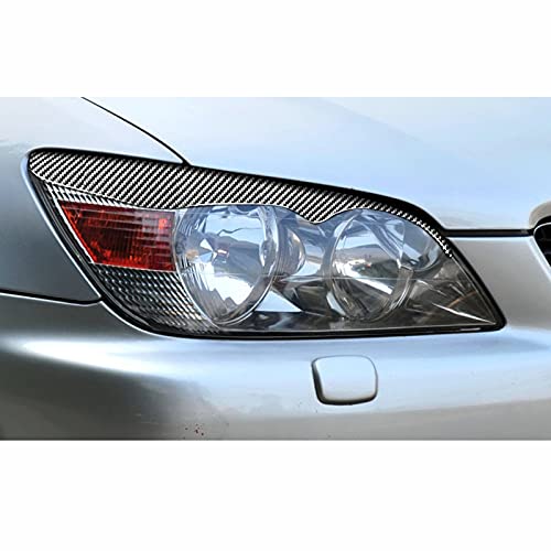 Rtyuiop para Lexus IS200 1998-2005   , Faro Delantero de Carbono, Cejas, párpados, Cubierta Protectora, Pegatina de reajuste del Faro