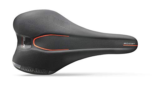 Selle Italia - Sillìn Bicicleta de Carretera SLR Boost Kit Carbonio, Rail Carbon/Keramic Ø7x9, Sillìn Corto Road Perfomance Fibra-tek Ligero, Comfort