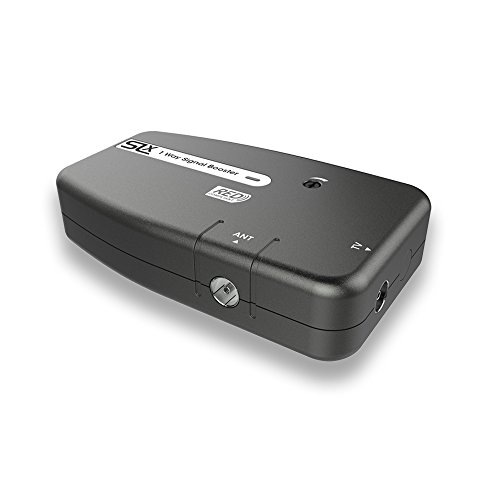 SLX - Amplificador de señal de salida única 27828HSR con filtro 4G integrado - Mejora la calidad de la imagen y la recepción de canales - Mejora tu señal HD TV / FM / DAB, negro