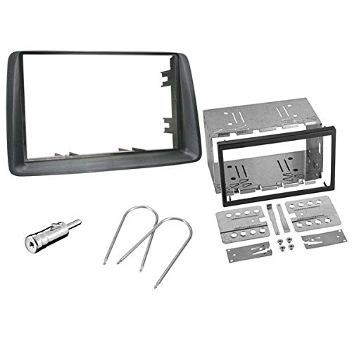 Sound-Way - Kit Caja de Montaje Marco Adaptador autoradio 2 DIN para FIAT Panda 2002-2012 - 2DP-Panda