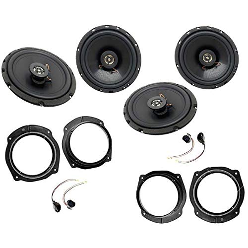 Sound-Way - Kit Completo con adaptadores de Montaje con Altavoces para fiat stilo 5 Puertas/Lancia Delta - K.SH-FIAT4+SH-FIAT2 - Avant + arrière