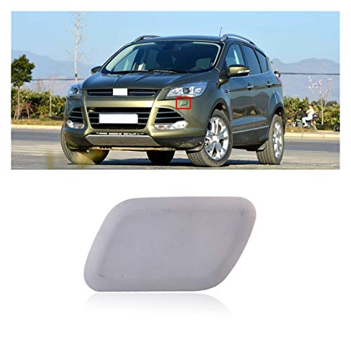 Tapa de la arandela del parachoques Compatible con Ford Escape Kuga 13-16 Coche Delantero Bumper Faro Lluvia Lavadora Boquilla Cubierta Tapa Faro Limpieza Agua Aperitivo Cáscara Tapa de boquilla