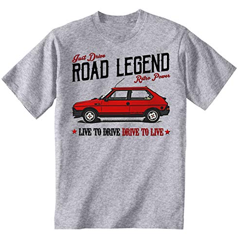 Teesandengines FIAT Ritmo 125 TC Abarth Camiseta Gris para Hombre de Algodon Size Xxxlarge