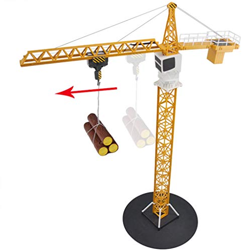 WGFGXQ Tower Crane RC Toy, Simulación RC Tower Crane Ingeniería Vehículo Rotación de 360 ​​Grados Ingeniero Modelo de elevación Ingeniería Camión de Juguete 100 cm de Altura