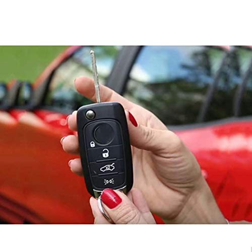 WQSNUB 4 Botones accesoriosCubierta de la Llave del Coche de Cuero Genuino de Cuero de Capa Superior, para FIAT Toro 500X Nuovo Grazie