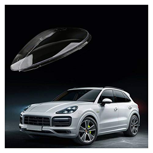 WSNDY Automóvil Faro Cubierta Fit For Porsche Cayenne-Shade 2011-2013 Faro Derecho Shell Cubierta De La Lámpara del Faro Lente Transparente Cubierta De Cristal (Color : Clear)