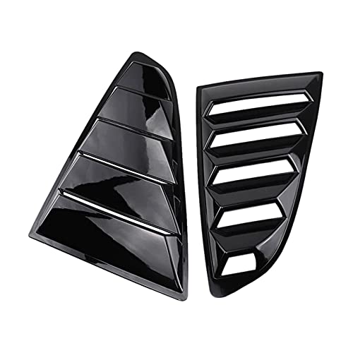 XINYAN qun-qun Panel Tunning Side Lado Air Vent Cover Trasero Quarter Window Spoiler Spoiler Scoops Ajuste para Ford Mustang 2015-2020