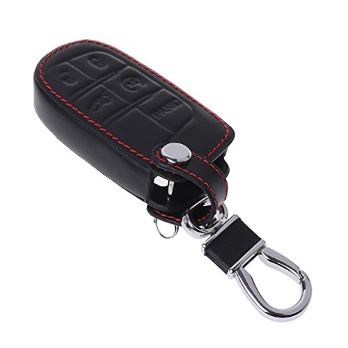 Yaonow - Funda de piel para mando a distancia de Jeep Grand Cherokee/Chrysler 300/Fiat Dodge Charger/Dart / Challenger/Durango