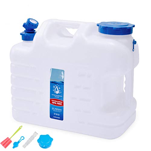 10.5L Contenedor De Agua Portátil con Grifo, Cubo De Agua De Plástico Espesado, Cubo No Tóxico Sin BPA, Acampar, Caminar, Escalar U Otras Actividades Al Aire Libre De Viaje