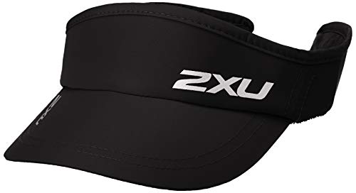 2XU Run Visor, Unisex Adulto, Negro, Talla única