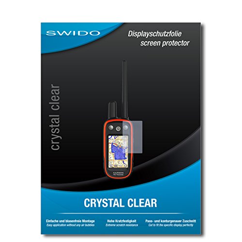 3 x SWIDO® Protector de pantalla Garmin Atemos 100 Protectores de pantalla de película "CrystalClear" invisible