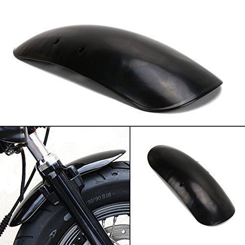 35 cm brillante negro corto guardabarros delantero para Harley cuarenta ocho XL1200 X 2010 – 2017