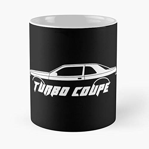 80S Thunderbird Shadow Silhouette Turbo 9Th Generation Retro Ford Profile Car V8 La Mejor Taza de café de cerámica de mármol Blanco de 11 oz