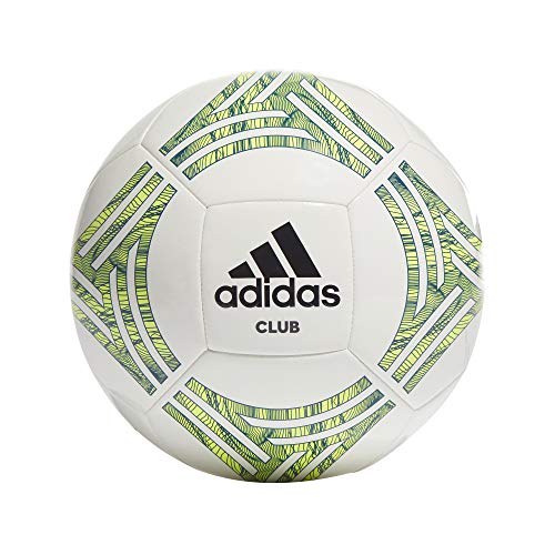 adidas GH6613 Tango CLB Soccer Ball Mens White/Team Royal Blue/Solar Yellow/Black 5