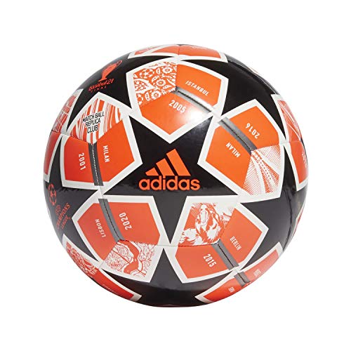 adidas GK3470 Finale CLB Soccer Ball Mens White/Pantone 5