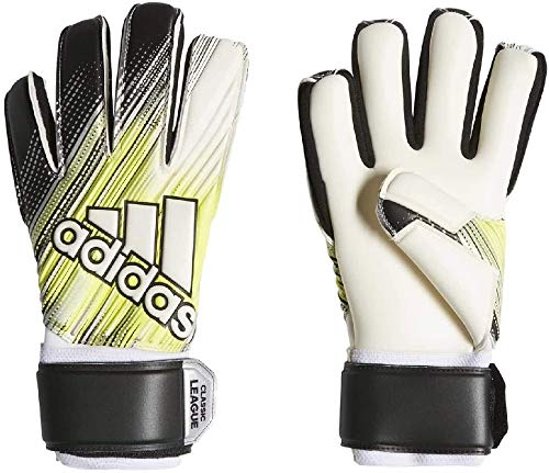 adidas Guantes de Portero para Hombre Classic League, Negro/Amarillo/Blanco, 10,5