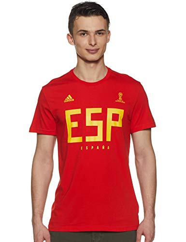 adidas Spain MNS Camiseta para Hombre, Hombre, Camiseta, CW1984, Rojo, L