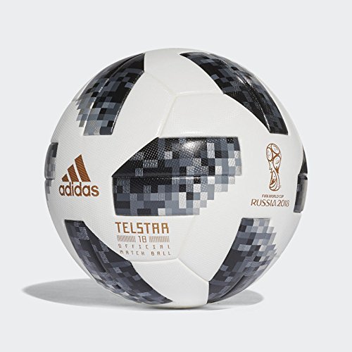 adidas World Cup Omb Balón, Hombre, Blanco (Blanco / Negro / Plamet), 5