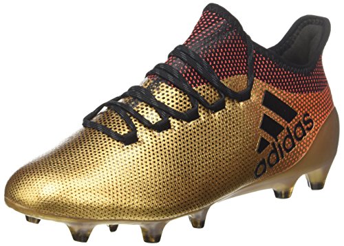 Adidas X 17.1 FG, Botas de fútbol Hombre, Amarillo (Ormetr/Negbas/Rojsol 000), 42 EU