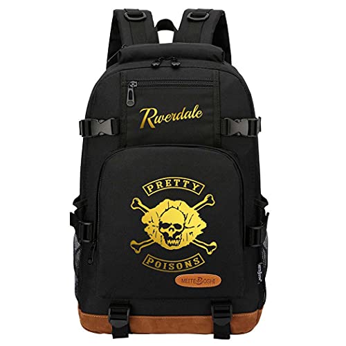 AFHB Riverdale Golden Viper Gang Youth Large Student Schoolbag Mochila Multifuncional para Hombres y Mujeres Bolsa de Viaje para computadora (22)