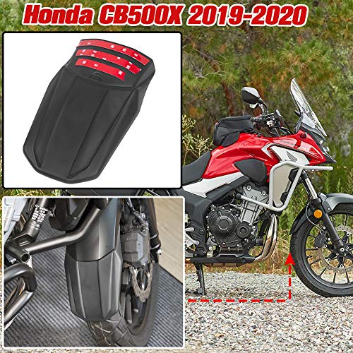 AHOLAA Guardabarros Delantero Corto de Motocicleta, Extensión Guardabarros de rueda para Guardabarros Delantero H-o-n-d-a CB 500X 2019 2020,CB500X Extensión de Guardabarros