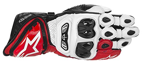 Alpinestars - Guantes Gp Tech Blanco Rojo Negro - S