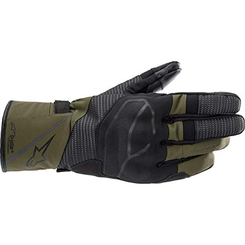 Alpinestars Guantes largos para moto Andes V3 Drystar, guantes largos, color verde, XL, unisex, Enduro / Adventure, todo el año, textil