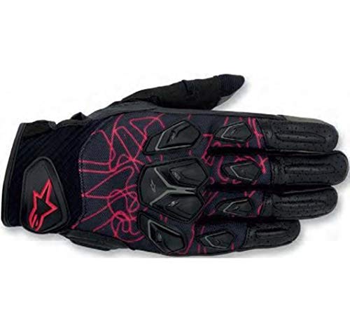 Alpinestars Masai - Guantes (talla XL/10), color negro y rojo