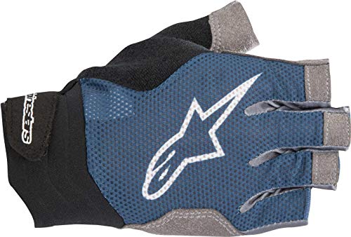 Alpinestars Rolling Corto Dedo Guantes, Hombre, Poseidon Bl White