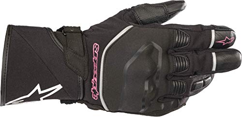 Alpinestars Stella Andes Touring Drystar - Guantes de moto para mujer, color negro/fucsia, XL