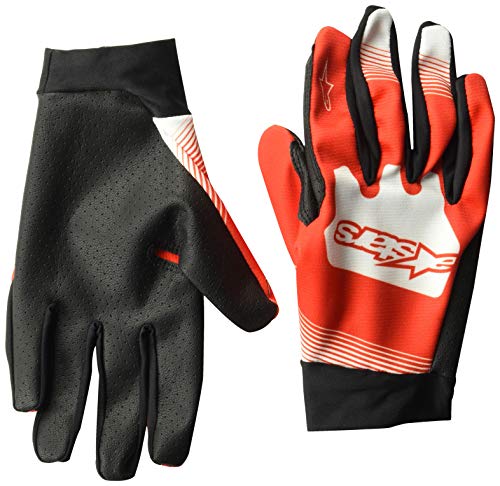 Alpinestars Teton Plus - Guantes para Hombre, Hombre, 1562919, Rojo y Blanco Brillante, Small