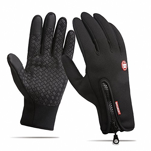 Antideslizante Motocicleta Invierno Cálido Deportes al aire libre Senderismo Ciclismo Hombres Mujeres Completo Finger Pantalla táctil Guantes